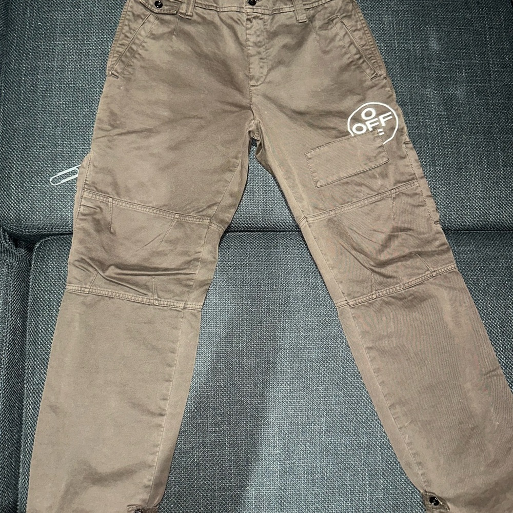 Off-White Men's Brown Cargo Pants
